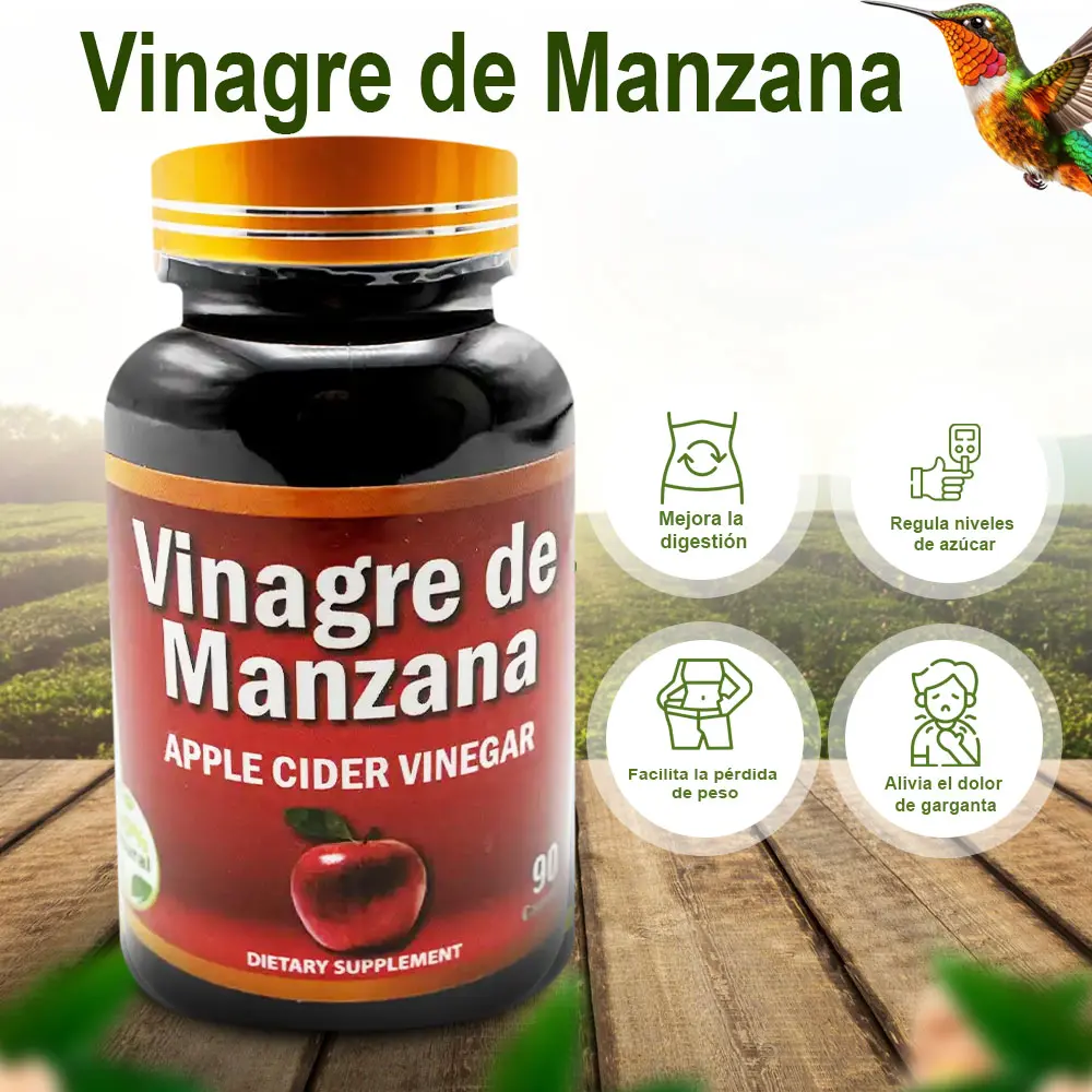 Suplemento Vinagre de Manzana El Colibri