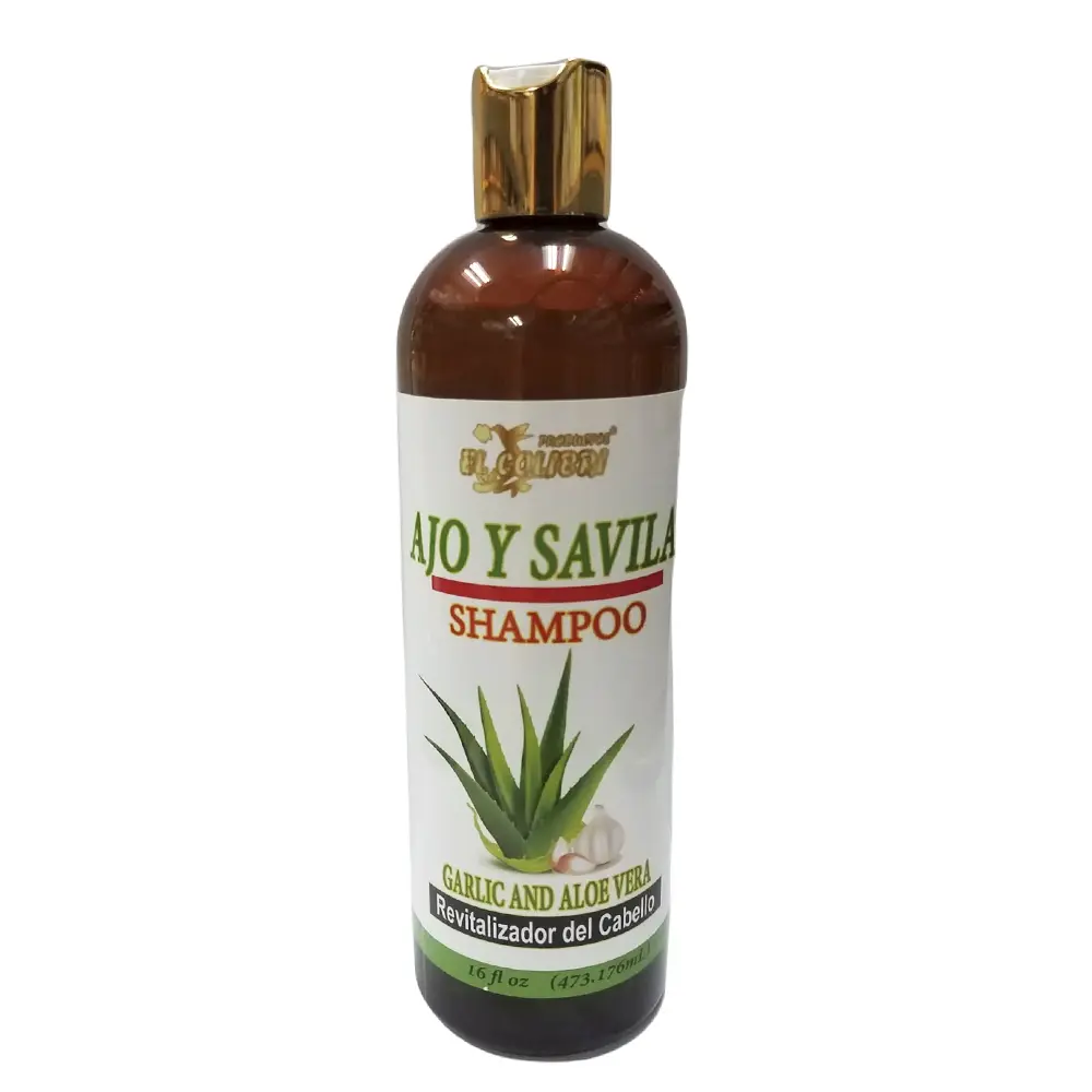 Ajo y Savila Shampoo Revitalizador de Cabello 16 fl oz